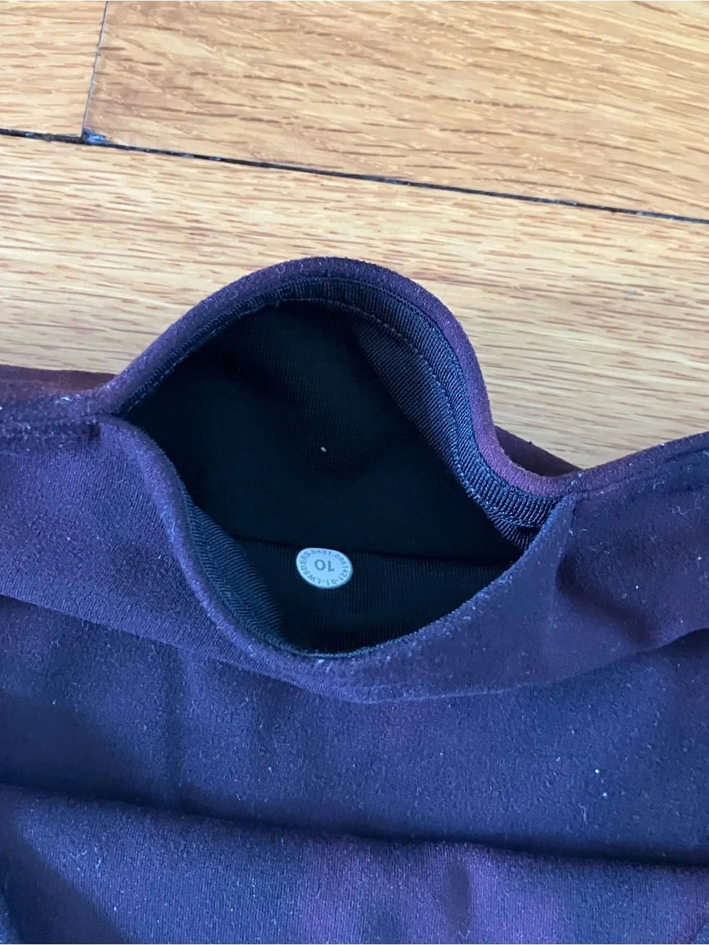 Lululemon Maroon Black Diamond Dye Align High-Rise Pant Leggings Pockets 10